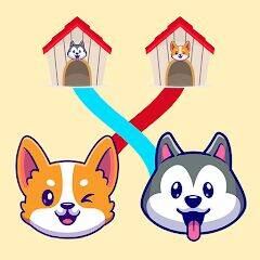 Скачать взломанную Dog rush: Draw to save games [Много монет] MOD apk на Андроид