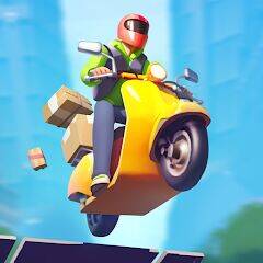Скачать взломанную Moto City: мотогонки курьеров [Мод меню] MOD apk на Андроид