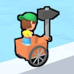 Скачать взломанную Hammer Race 3D [Много денег] MOD apk на Андроид