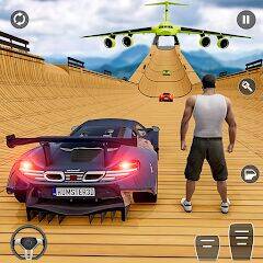 Скачать взломанную GT Car Stunt : Ramp Car Stunts [Много денег] MOD apk на Андроид