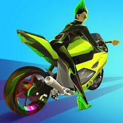 Скачать взломанную Wild Wheels: Мото гонки 3D [Много монет] MOD apk на Андроид