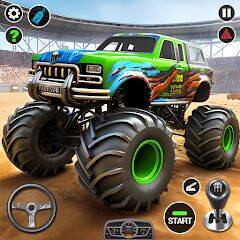 Скачать взломанную 4x4 Monster Truck Racing Games [Мод меню] MOD apk на Андроид