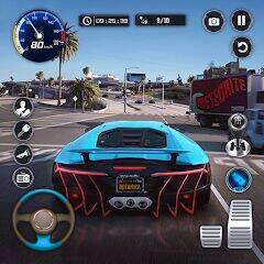 Скачать взломанную Traffic Driving Car Simulator [Мод меню] MOD apk на Андроид