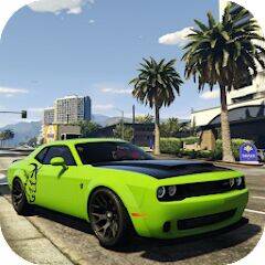 Скачать взломанную Simulator Dodge Demon Parking [Много денег] MOD apk на Андроид