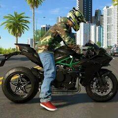 Скачать взломанную Kawasaki Ninja H2r Games 3D [Мод меню] MOD apk на Андроид