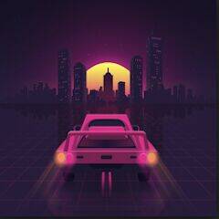 Скачать взломанную Retro Car Drifter - 2D [Бесплатные покупки] MOD apk на Андроид