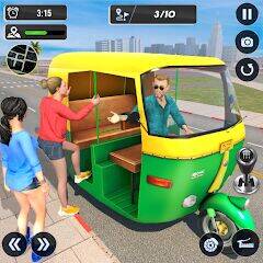 Скачать взломанную Тук Тук Авто Вождение Игры 3D [Мод меню] MOD apk на Андроид