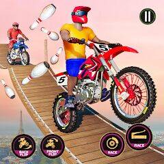Скачать взломанную Motor Bike Stunt Racing Games [Мод меню] MOD apk на Андроид