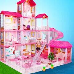 Скачать взломанную Girl Doll House Design Games [Много денег] MOD apk на Андроид