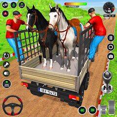 Скачать взломанную Animals Transport Truck Game [Много денег] MOD apk на Андроид