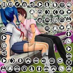 Скачать взломанную Anime High School Girl Life 24 [Бесплатные покупки] MOD apk на Андроид