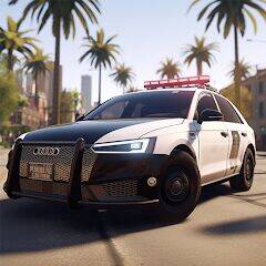 Скачать взломанную US Police Car Chase Simulator [Много денег] MOD apk на Андроид