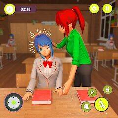 Скачать взломанную Аниме школьница 3D симулятор [Мод меню] MOD apk на Андроид