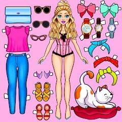 Скачать взломанную Chibi Doll Dress Up Girl Games [Бесплатные покупки] MOD apk на Андроид