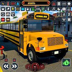 Скачать взломанную School Bus Simulator Bus Game [Бесплатные покупки] MOD apk на Андроид
