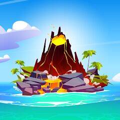 Скачать взломанную Volcano Island [Много денег] MOD apk на Андроид