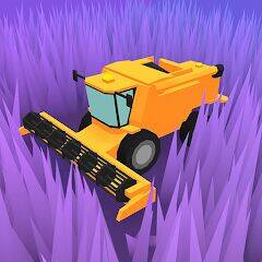 Скачать взломанную Mow it: Комбайн и Ферма [Много денег] MOD apk на Андроид