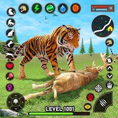 Скачать взломанную Игра на выживание семьи тигров [Бесплатные покупки] MOD apk на Андроид