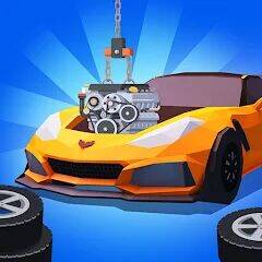 Скачать взломанную Car Mechanic Tycoon [Много денег] MOD apk на Андроид