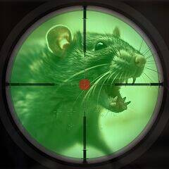 Скачать взломанную Air Rifle 3D: Rat Sniper [Много монет] MOD apk на Андроид