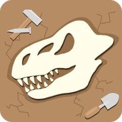 Скачать взломанную Dino Fossil Dig - Jurassic Adv [Много денег] MOD apk на Андроид