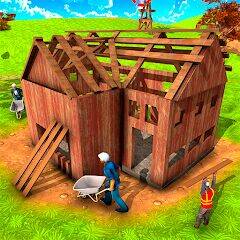 Скачать взломанную Carpenter Wood House Builder [Мод меню] MOD apk на Андроид