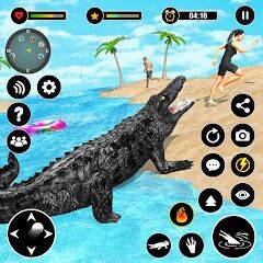 Скачать взломанную Animal Crocodile Attack Sim [Мод меню] MOD apk на Андроид