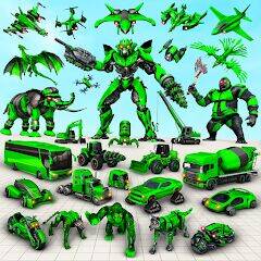 Скачать взломанную Multi Animal Robot Car Games [Мод меню] MOD apk на Андроид