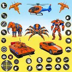 Скачать взломанную Игра-робот-паук-танк [Много денег] MOD apk на Андроид
