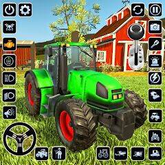Скачать взломанную Ферма Симулятор Трактор игра [Бесплатные покупки] MOD apk на Андроид