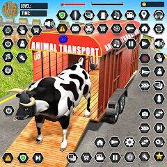 Скачать взломанную Animal Transport Driving Games [Мод меню] MOD apk на Андроид