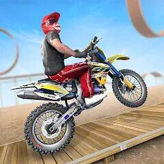 Скачать взломанную Bike Stunt Ramp Game Bike Jump [Много денег] MOD apk на Андроид