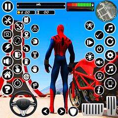 Скачать взломанную Superhero Tricky Bike Stunt [Мод меню] MOD apk на Андроид