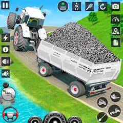 Скачать взломанную Big Tractor Farming Simulator [Бесплатные покупки] MOD apk на Андроид