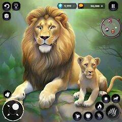 Скачать взломанную Симулятор Льва Игры Льва [Бесплатные покупки] MOD apk на Андроид