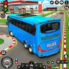 Скачать взломанную Police Bus Simulator: Bus Game [Бесплатные покупки] MOD apk на Андроид