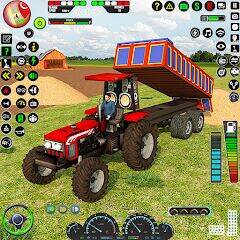 Скачать взломанную Farming Tractor Game Simulator [Много денег] MOD apk на Андроид