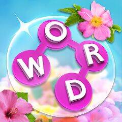 Скачать взломанную Wordscapes In Bloom [Много монет] MOD apk на Андроид