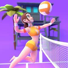 Скачать взломанную Beach Volleyball Game [Много монет] MOD apk на Андроид