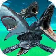 Скачать взломанную Dino Battle Arena Jurassic Sea [Мод меню] MOD apk на Андроид