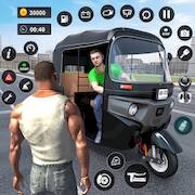 Скачать взломанную Modern Rickshaw Driving Games [Бесплатные покупки] MOD apk на Андроид