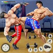 Скачать взломанную Bodybuilder GYM Fighting Game [Мод меню] MOD apk на Андроид
