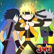 Скачать взломанную Stickman Ninja - 3v3 Battle [Много монет] MOD apk на Андроид