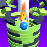 Скачать взломанную Drop Stack Ball - Helix Crash [Бесплатные покупки] MOD apk на Андроид