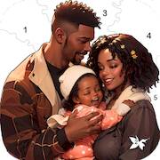 Скачать взломанную Family Love Coloring Games [Мод меню] MOD apk на Андроид