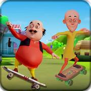 Скачать взломанную Motu Patlu Super Hero Skater [Мод меню] MOD apk на Андроид