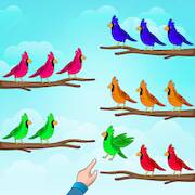 Скачать взломанную Bird Sort Color Puzzle Game 3D [Бесплатные покупки] MOD apk на Андроид
