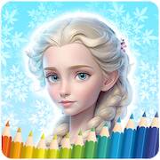 Скачать взломанную Frozen Coloring Pages. [Мод меню] MOD apk на Андроид