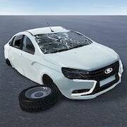 Скачать взломанную Краш тест Жигулей АвтоВАЗ Опер [Много денег] MOD apk на Андроид