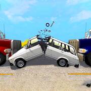 Скачать взломанную Car Crash Racer Russian [Много монет] MOD apk на Андроид